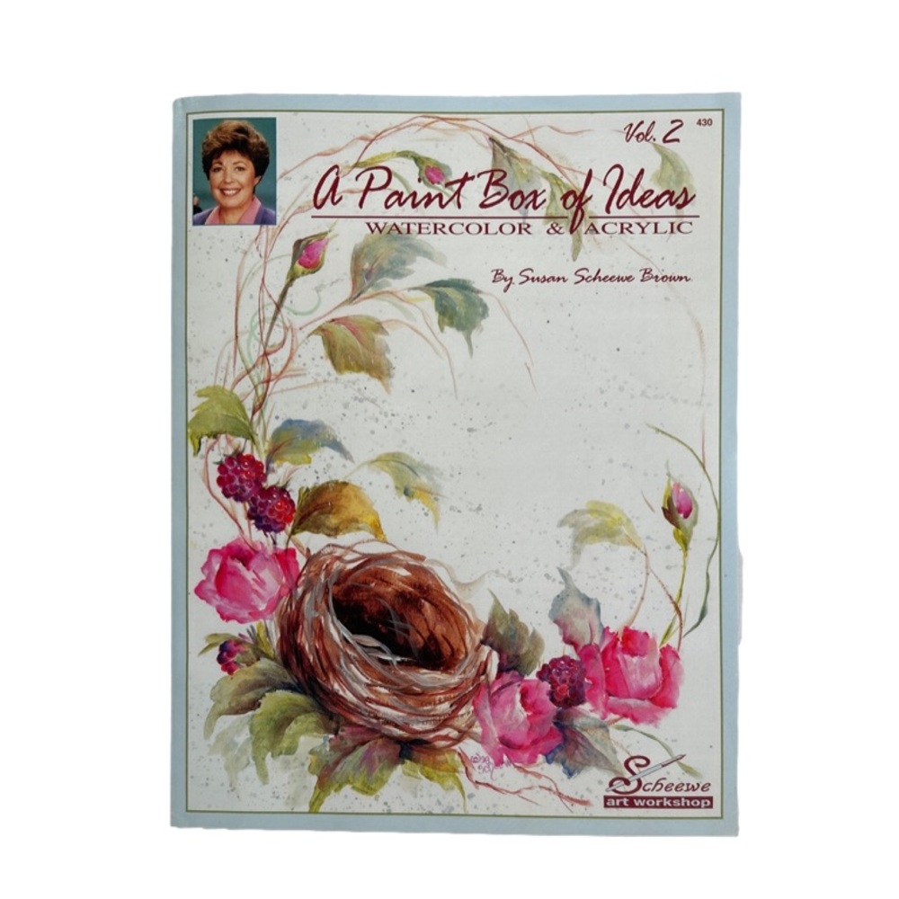 💕 Watercolour & Acrylic Paint Box Of Ideas Volume 2 Softcover Vintage Book